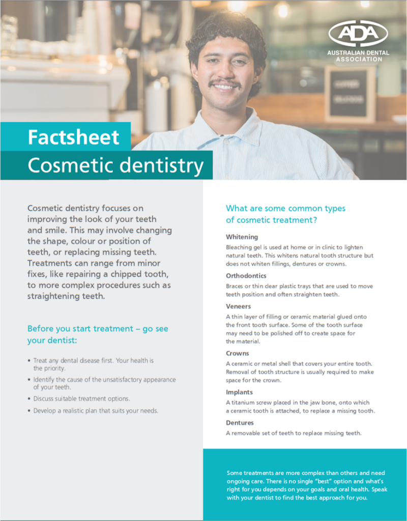 fact sheet cosmetic